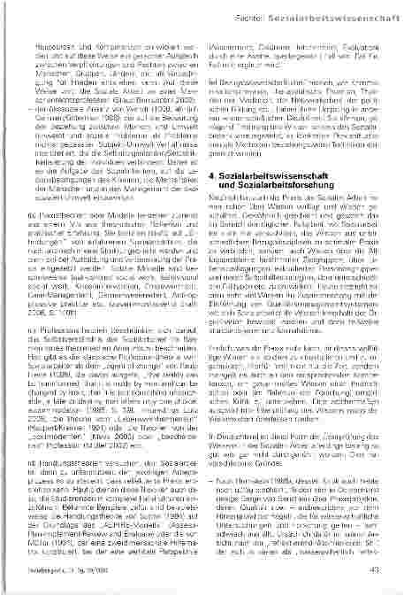 Vorschauseite 4: Sozialarbeitswissenschaft als Disziplin -drei kritische Fragen