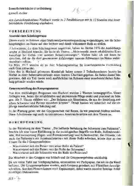 Vorschauseite 1: Innerbetriebliche Fortbildung