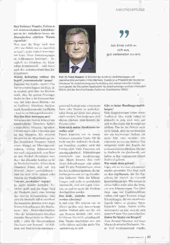 Vorschauseite 2: Schreckgespenst in der Anästhesie