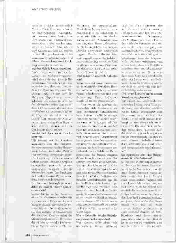 Vorschauseite 3: Schreckgespenst in der Anästhesie