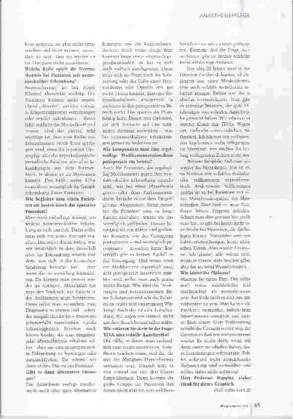Vorschauseite 4: Schreckgespenst in der Anästhesie