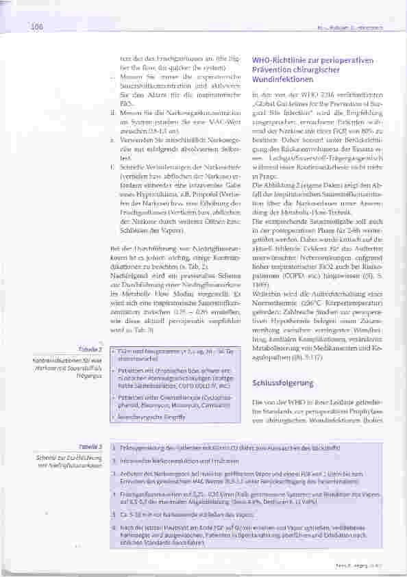 Vorschauseite 3: Praxis der Niedrigflussnarkose - WHO-Richtlinie zur Minimierung perioperativerInfektionen in der täglichen Routine(Metabolie Flow Anästhesie)