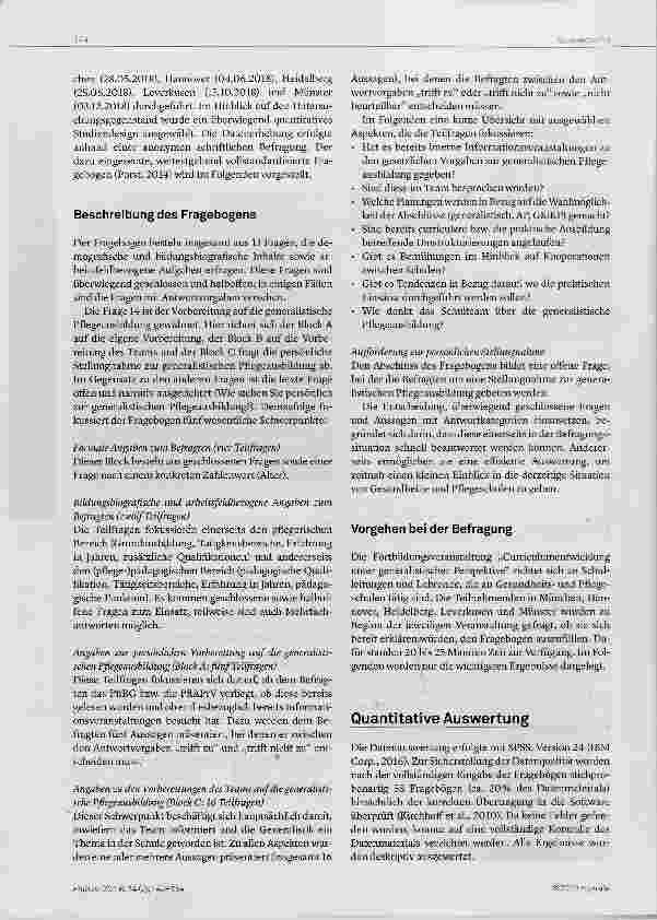Vorschauseite 2: Veränderungsprozesse an Pflegeschulen
