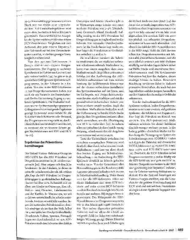 Vorschauseite 5: HIV-Prävention bei Drogenkonsumenten