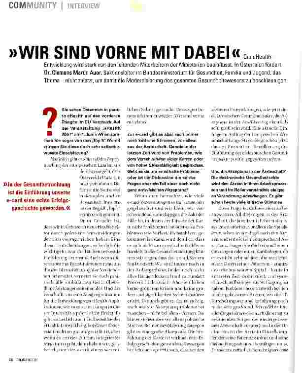 Vorschauseite 1: Wir sind vorne mit dabei