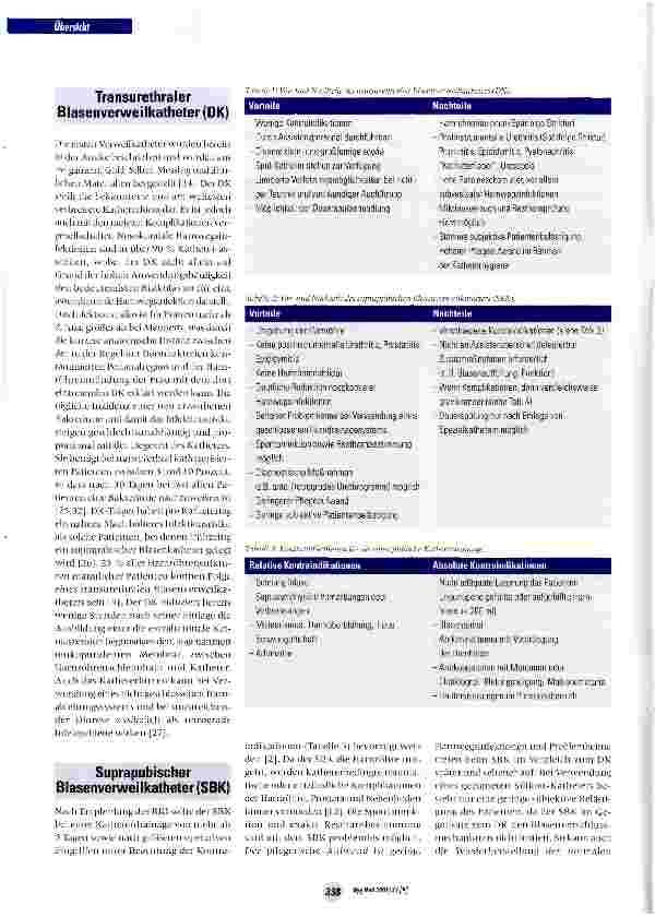 Vorschauseite 3: Katheterdrainage der Harnblase - Stand der Technik und Bedeutung für die Infektionsprävention