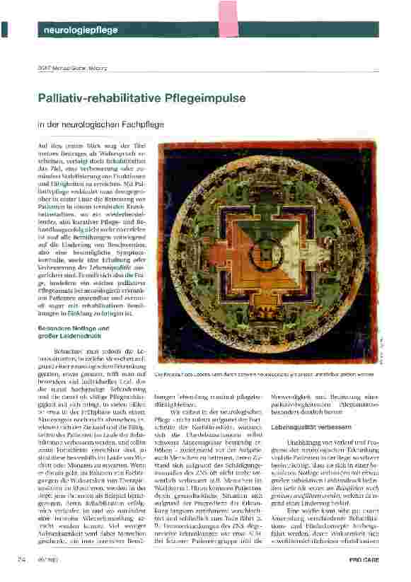 Vorschauseite 1: Palliativ-rehabilitative Pflegeimpulse