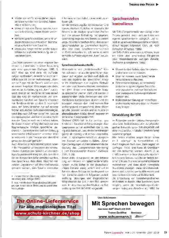 Vorschauseite 2: Sprachverstehenskontroile - Ein wichtiger Ansatzpunkt in der Therapievon Sprachverstehensstorungen