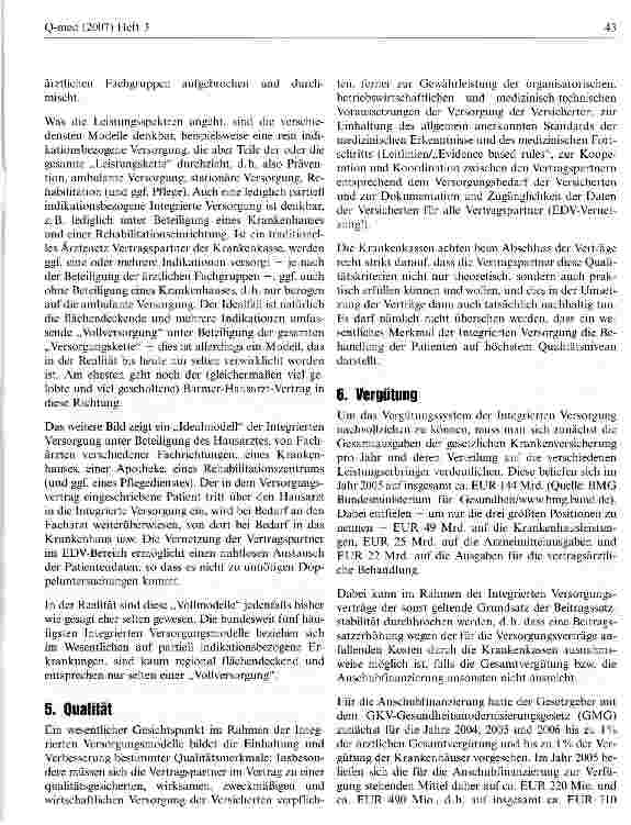 Vorschauseite 3: Integrierte Versorgungsmodelle-Veränderung de Versorgungslandschaft?