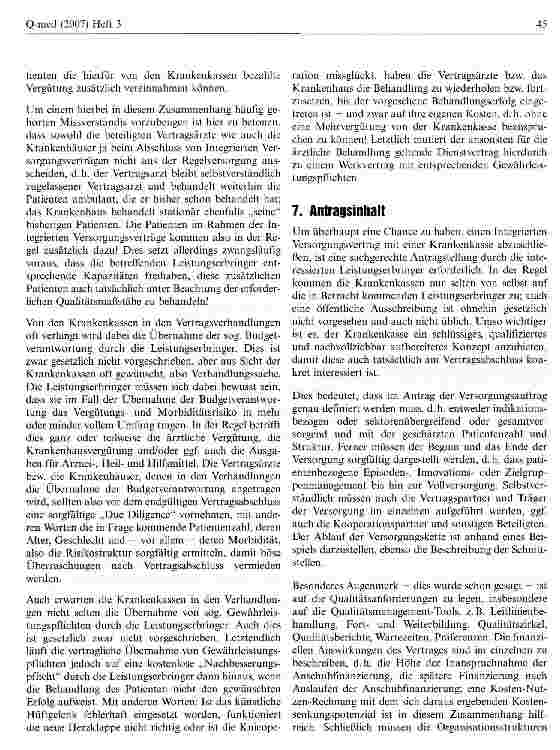 Vorschauseite 5: Integrierte Versorgungsmodelle-Veränderung de Versorgungslandschaft?