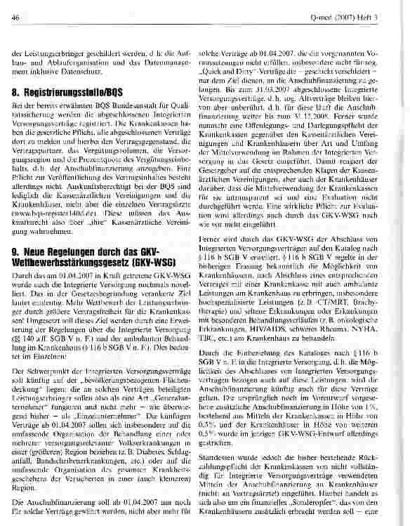 Vorschauseite 6: Integrierte Versorgungsmodelle-Veränderung de Versorgungslandschaft?