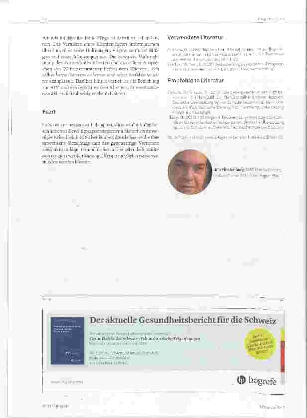 Vorschauseite 4: Krisenintervention in der ambulanten psychiatrischen Pflege