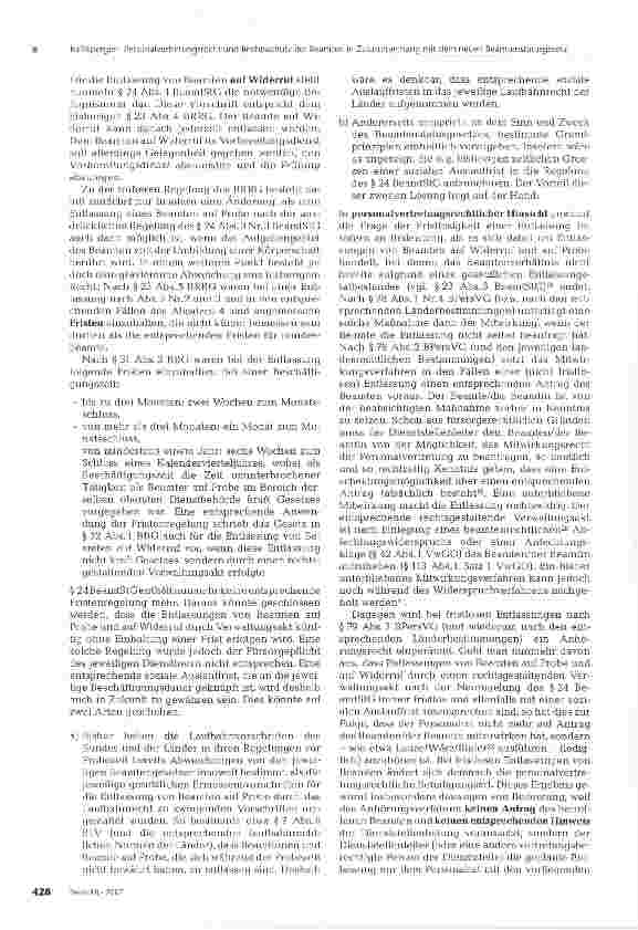 Vorschauseite 5: Personalvertretungsrecht und Rechtsschutz der Beamten in Zusammenhang mit dem neuen Beamtenstatusgesetz