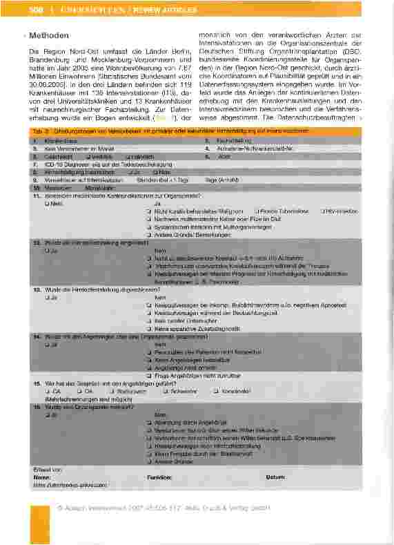 Vorschauseite 3: Wie groß ist das Potenzial an Organspendern?