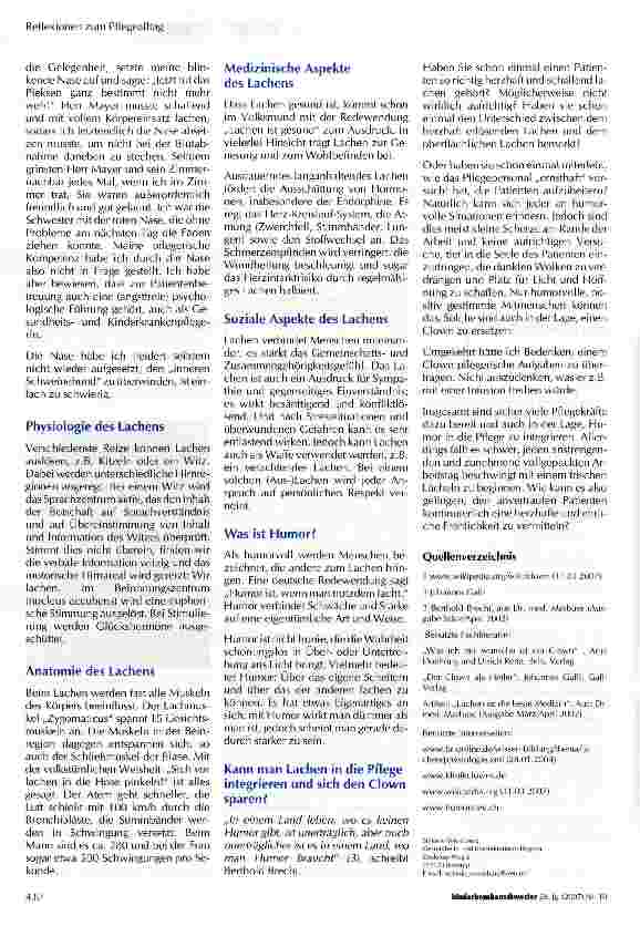 Vorschauseite 2: Der Klinikclown - nur eine kleine rote Nase im Krankenhaus?