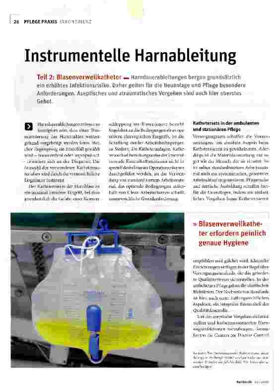 Vorschauseite 1: Instrumentelle Harnableitung