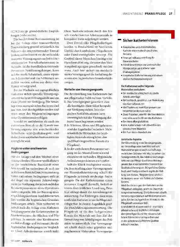 Vorschauseite 2: Instrumentelle Harnableitung