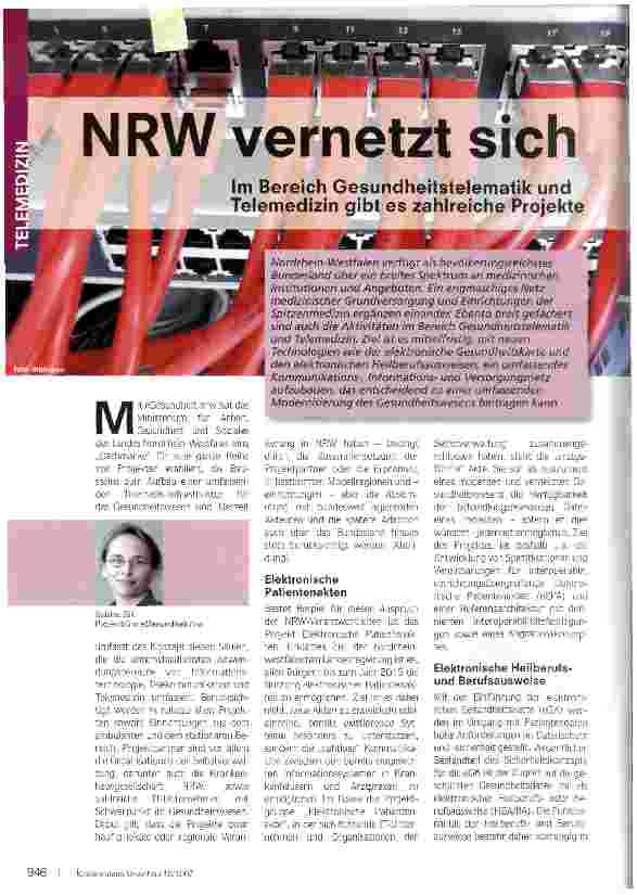 Vorschauseite 1: NRW vernetzt sich