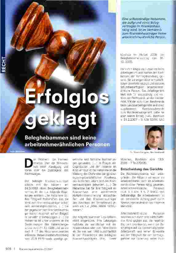 Vorschauseite 1: Erfolglos angeklagt