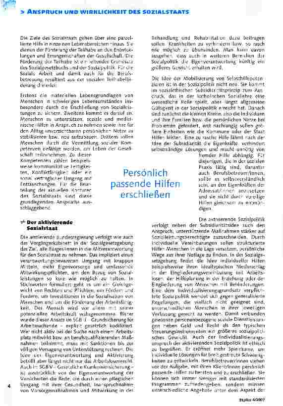 Vorschauseite 2: Sozialstaat ade, Ethik passe?
