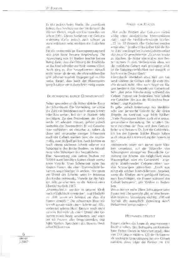 Vorschauseite 2: Unfug im Kreißsaal