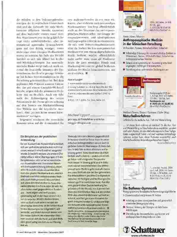Vorschauseite 4: Anthroposophische Pharmazie in der Krise?
