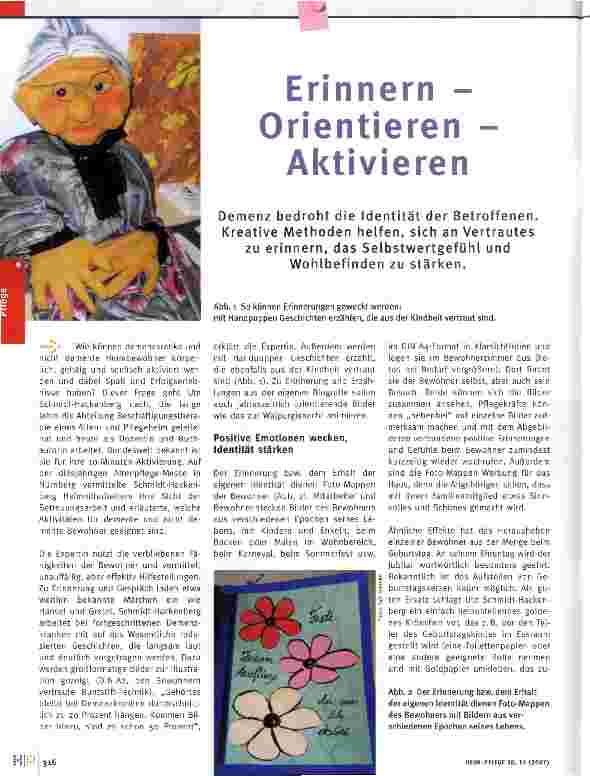 Vorschauseite 1: Erinnern - Orientieren - Aktivieren