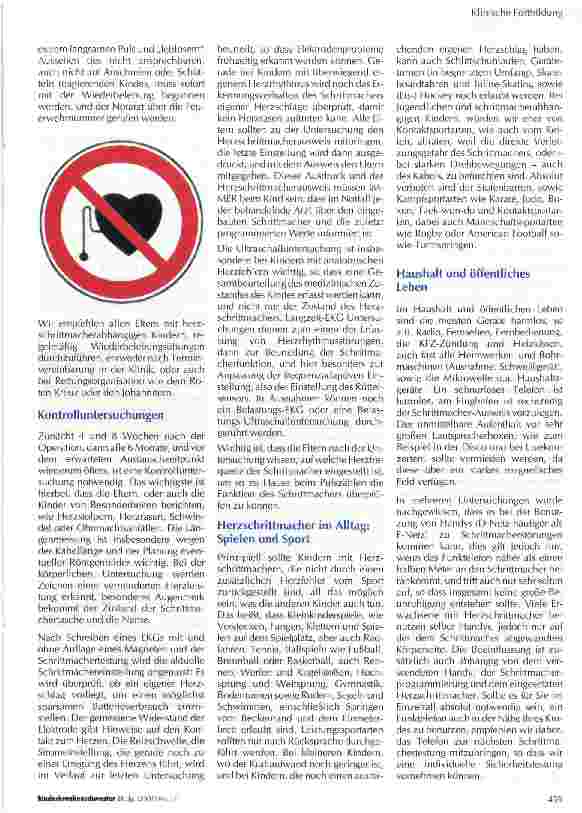 Vorschauseite 4: Kinder mit Herzschrittmachern