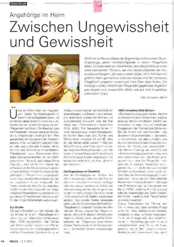Vorschauseite 1: Zwischen Ungewissheit und Gewissheit