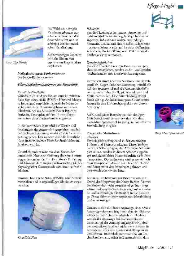 Vorschauseite 3: Tracheostoma - Pflege und Versorgung