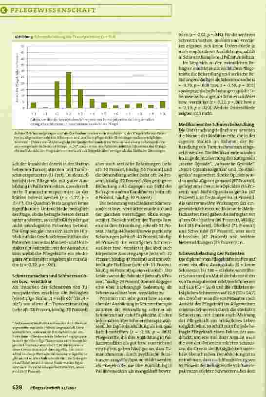 Vorschauseite 3: Tumorschmerz aus Sicht der Pflege - Befunde aus Österreich
