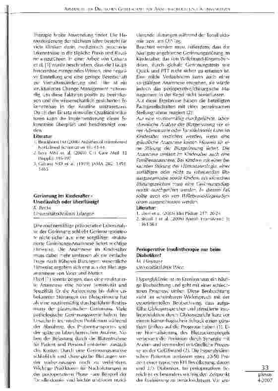 Vorschauseite 2: 54. Jahrestag der deutschen Gesellschaft für Anästhesiologie und Intensivmedizin.