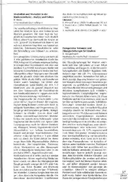 Vorschauseite 6: 54. Jahrestag der deutschen Gesellschaft für Anästhesiologie und Intensivmedizin.