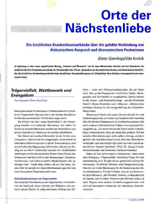 Vorschauseite 1: Orte der Nächstenliebe