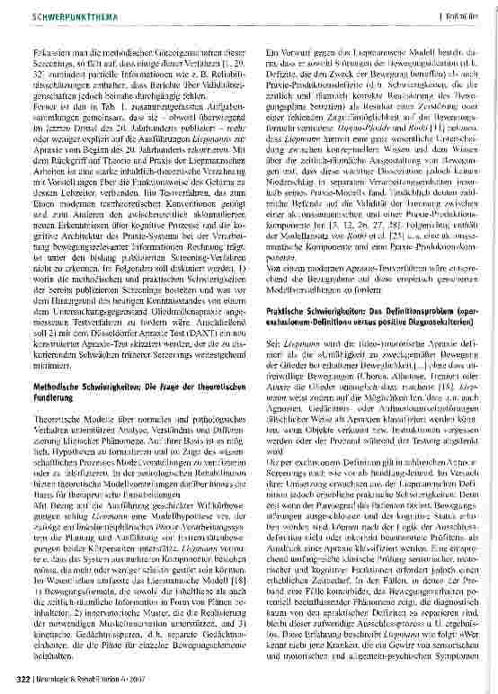 Vorschauseite 3: Theoriegeleitetes Assessment von Praxie-funktionen bei Schlaganfall-Patienten