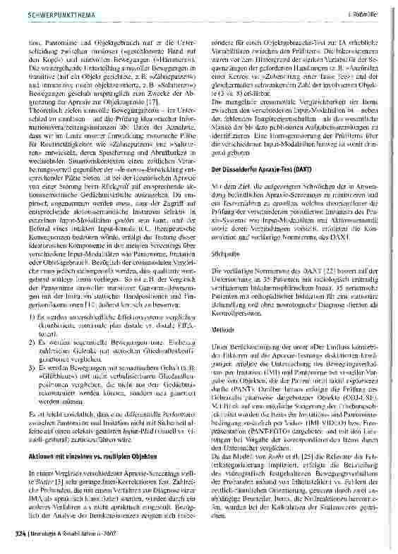 Vorschauseite 5: Theoriegeleitetes Assessment von Praxie-funktionen bei Schlaganfall-Patienten