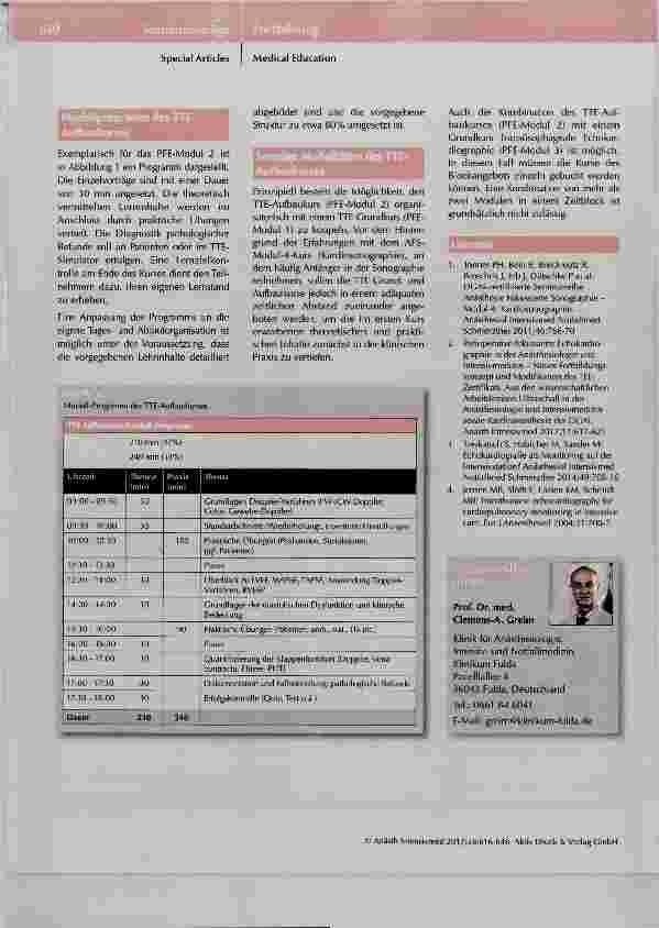 Vorschauseite 5: Perioperative fokussierte Echokardiographie Modul 2 Transthorakale Echokardiographie: Aufbaukurs