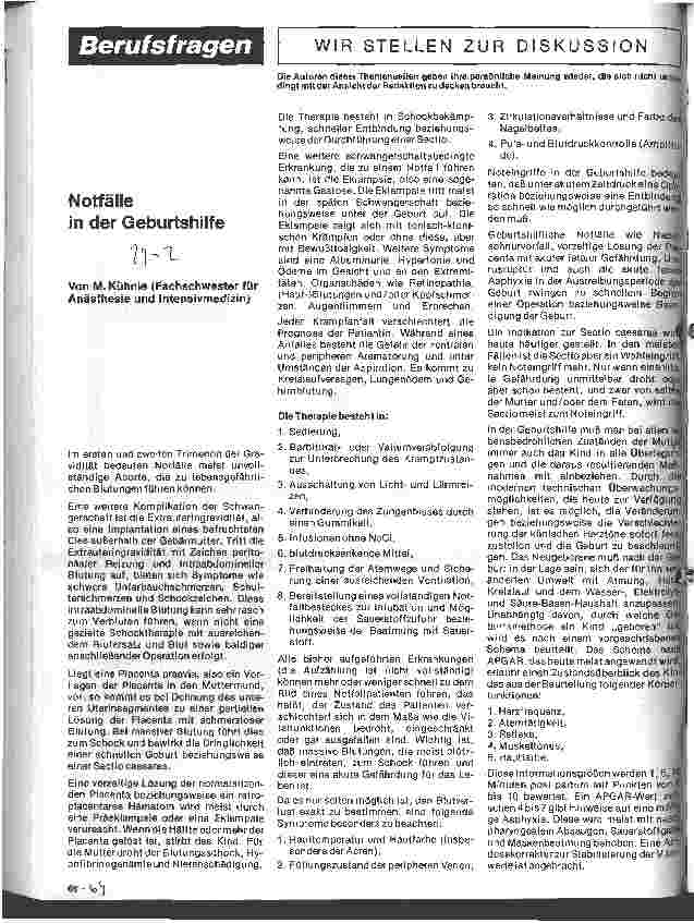 Vorschauseite 1: Notfälle in der Geburtshilfe