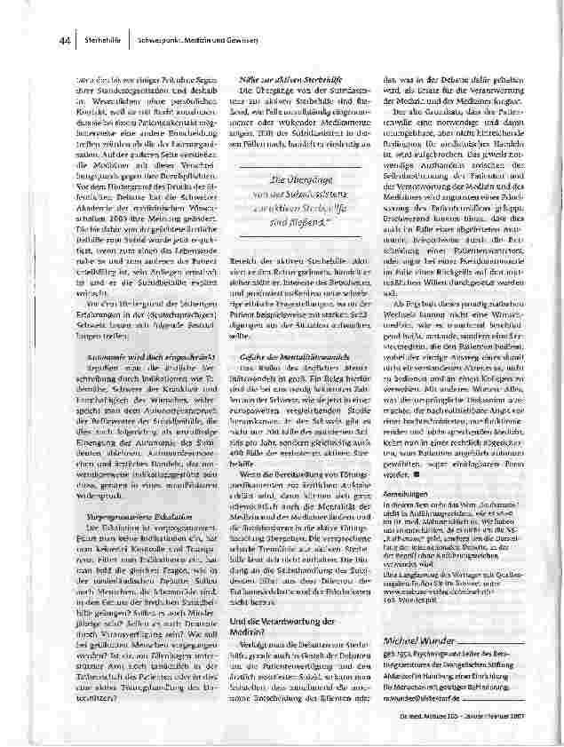 Vorschauseite 4: Wenn Töten zur Behandlung wird