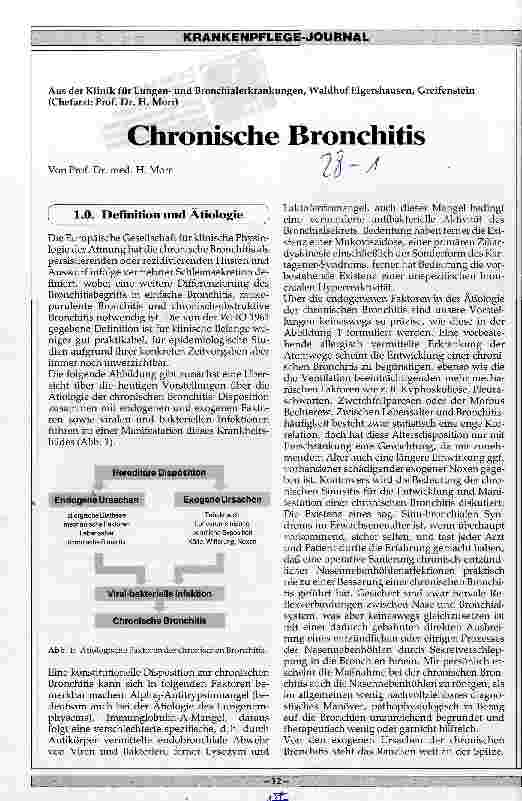 Vorschauseite 1: Chronische Bronchitis