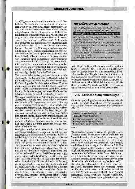 Vorschauseite 2: Chronische Bronchitis