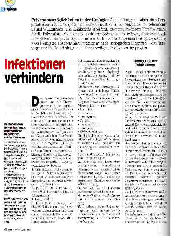 Vorschauseite 1: Infektionen verhindern