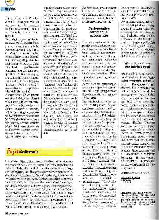 Vorschauseite 3: Infektionen verhindern
