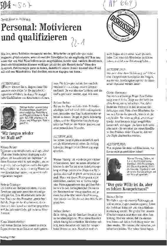 Vorschauseite 1: Personal: Motivieren und qualifizieren
