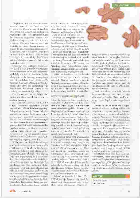Vorschauseite 4: Heilkundliche Psychotherapie Eine wichtige Abgrenzung und psychologische Beratung