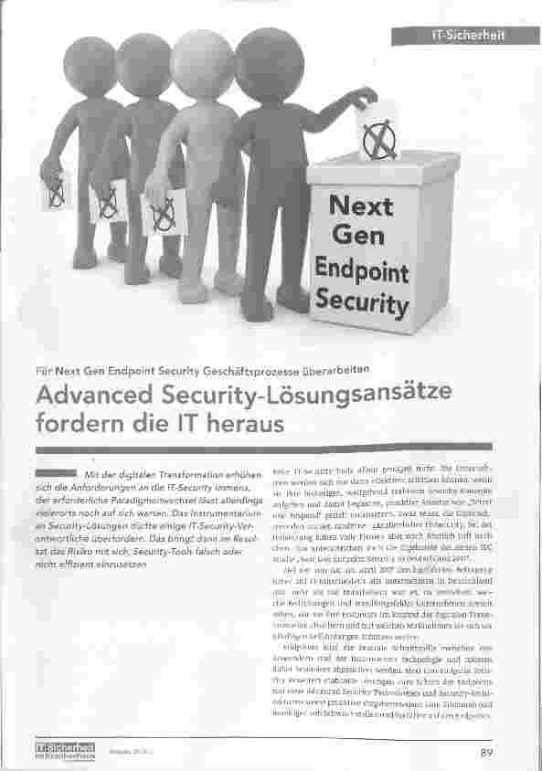 Vorschauseite 1: Advanced Security-Lösungsansätze fordern die IT heraus