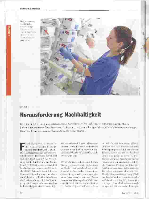 Vorschauseite 1: Herausforderung Nachhaltigkeit
