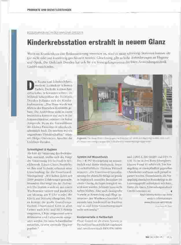 Vorschauseite 1: Kinderkrebsstation erstrahlt in neuem Glanz