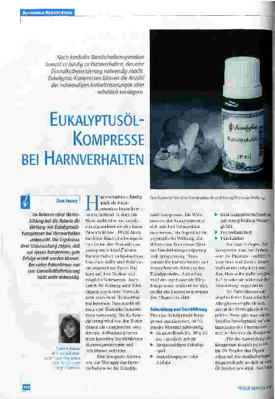 Vorschauseite 1: Eukalyptusöl-Kompresse bei Harnverhalten