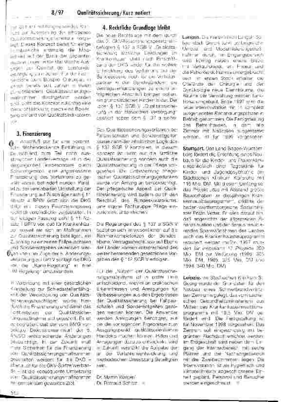 Vorschauseite 2: Qualitätssicherung Qualitätssicherung bei Fallpauschalen und Sonderentgelten